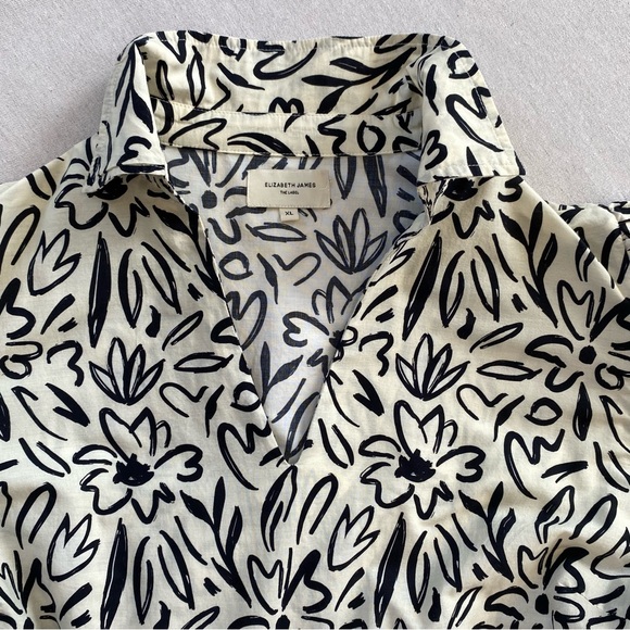 Elizabeth James Daphne Scribble Dress Puff Sleeves Pockets - Picture 15 of 15